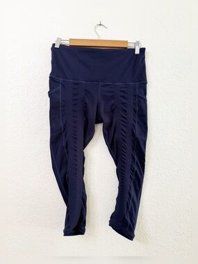 Sweetflexx Black High-Waist Crop Leggings - 10